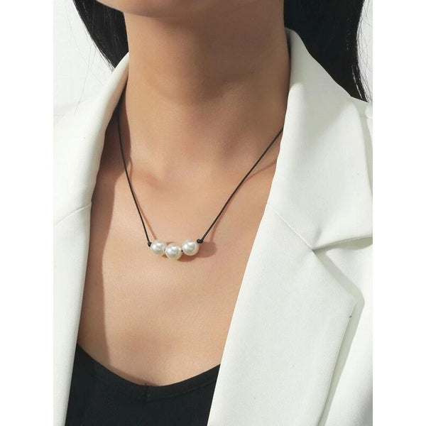 Shein- Faux Pearl Decor Necklace