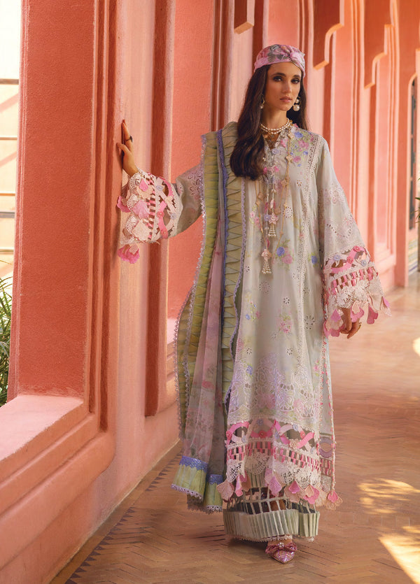 Neroli By Annus Abrar Luxury Embroidered Lawn 3 Piece Unstitched Suit AA24NLL-04 AMAFA