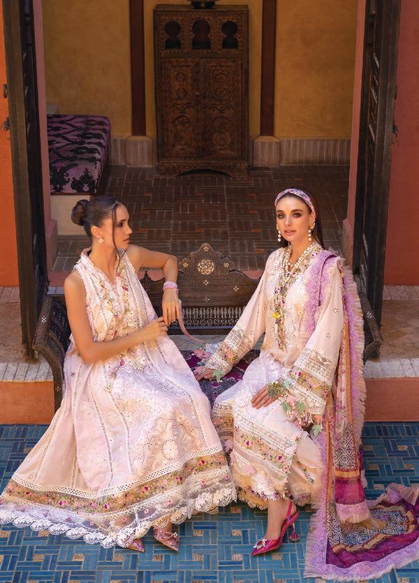 Neroli By Annus Abrar Luxury Embroidered Lawn 3 Piece Unstitched Suit AA24NLL-06 AMAL