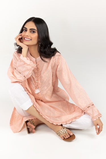 Gul Ahmed-Lawn Dyed Screen Printed Shirt WGK-CMS-LP-287