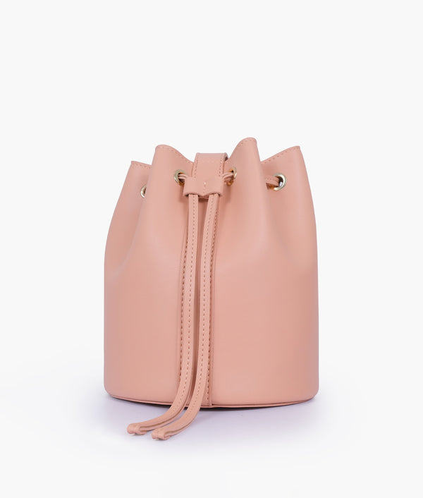 RTW - Peach loop handle bucket bag