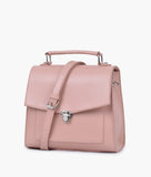 RTW Peach push-lock messenger bag