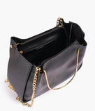 RTW - Pearl black metallic handle shoulder bag