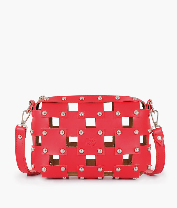 RTW - Red rivet cross-body bag