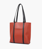 RTW - Rust and black double-handle tote bag