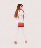 RTW - Rust saddle bag with twist lock