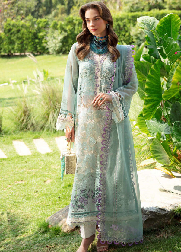 Sable Vogue Luxury Embroidered Swiss Lawn 3 Piece Unstitched Suit SV24LL-02 AFROZ