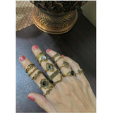 Jewels By Noor- set of 15 antique gold rings