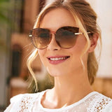 Shein- Cat Eye Sunglasses With Acrylic Frame
