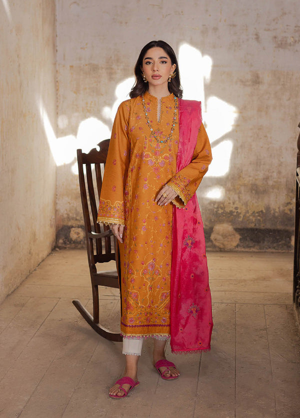 Summer Breeze By Rajbari Embroidered Lawn 3 Piece Unstitched Suit RB24SBEE-3A