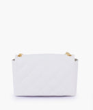 RTW - White quilted mini bag with chain