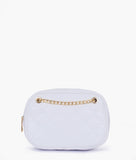 RTW - White quilted rectangle cross-body bag