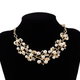 Wearables- Gold Pearl Necklace